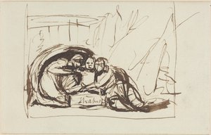 Dítě jménem Shakespeare, vychovávané komedií a tragédií od George Romney