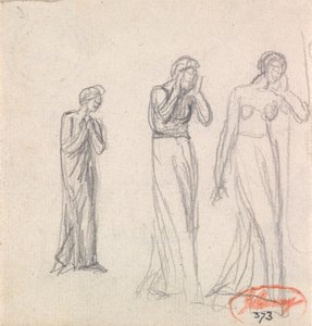 Tři truchlící ženy od George Romney