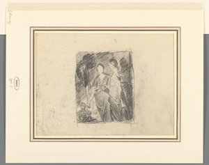 Dvě ženské postavy mezi stromy od George Romney