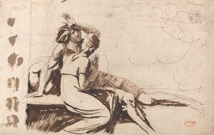 Dva milenci (Muž probouzející se ze snu) od George Romney