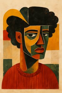 Probudit se společně, 2025 (akryl na plátně) od George Rosaly