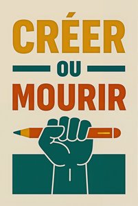 Create or Die-French, 2025 (akryl na plátně)