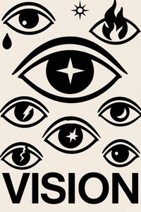 Oči zítřka, 2025 (akryl na plátně) od George Rosaly