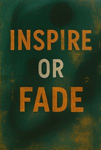 INSPIRE OR FADE, 2025 (akryl na plátně) od George Rosaly