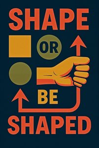 SHAPE OR BE SHAPED, 2025 (akryl na plátně)