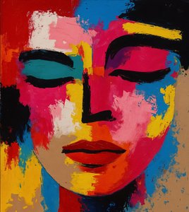 Spletité frekvence, 2025 (akryl na plátně) od George Rosaly