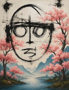 Unbroken Spring, 2025 (akryl na plátně) od George Rosaly