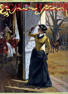 Mladá žena přivolává lovce od George Roux