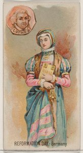 Den reformace, Německo, ze série Holidays N80 pro cigarety značky Duke, 1890., 1890.