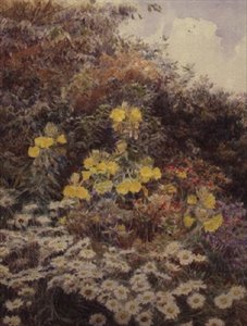 Evening Primroses, Swinford Manor od George Samuel Elgood