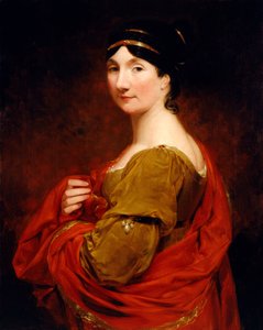 Frederika, hraběnka z Mansfield (olej na plátně)