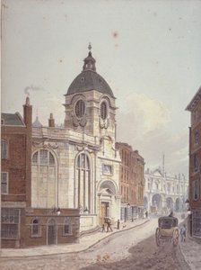 Kostel St Benet Fink, Threadneedle Street, City of London, 1810 od George Shepherd