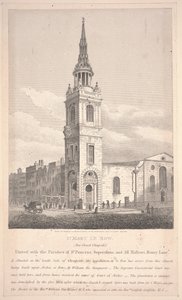 St. Mary Le Bow, vyrytý William Wise od George Shepherd