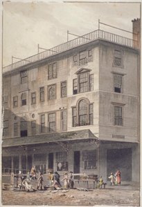 Pohled na trh Billingsgate s rybami a košíky lidí, City of London, 1811 od George Shepherd