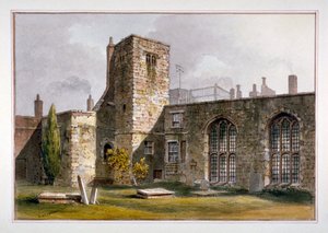 Pohled na kapli Savoy, palác Savoy, Westminster, 1819 od George Shepherd