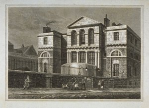 Pohled na Sessions House, Old Bailey, 1812 od George Shepherd