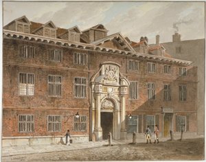 Západní fronta Blackwell Hall, King Street, City of London, 1811. od George Shepherd