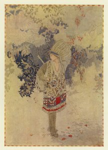 Glooskap šel sám oceánem (barva litho) od George Sheringham