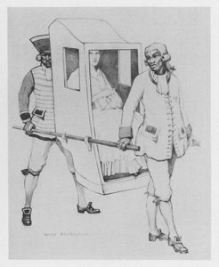 Ilustrace pro The Duena od Sheridana (barevné lito) od George Sheringham