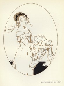 Ilustrace k filmu Šťastný pokrytec od Maxe Beerbohma (barevné lito) od George Sheringham