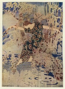 Vylezla na strom, který se táhl nad vodou (barva litho) od George Sheringham