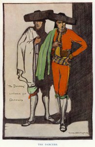 The Duenna od Sheridana: The Dancers (barevné lito) od George Sheringham