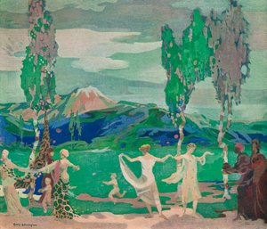 The Fields of Avatar, c20. století 1914-1915 od George Sheringham