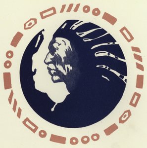 Zlý indián (barva litho) od George Sheringham
