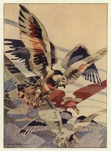 Velký orel mu dělal větry (barva litho) od George Sheringham