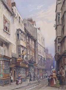 Bell Yard poblíž Chancery Lane, Londýn, 1835 od George Sidney Shepherd