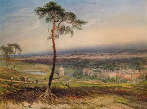 Londýn, z Hampstead, 1834