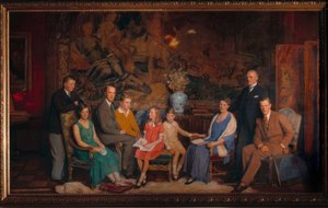 Gustav Krupp v. B. u. H. Rodinný portrét od George Simon Harcourt