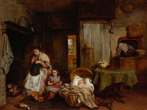 Lekce šití u ohně, 1867
