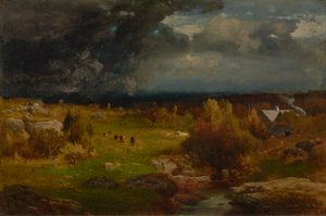 Odklízení 1875 (olej na plátně) od George Snr. Inness