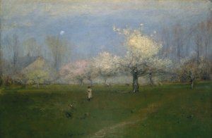 Spring Blossoms, Montclair, New Jersey, kolem roku 1891 od George Snr. Inness