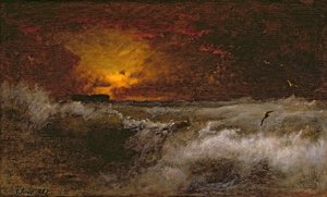 Západ slunce nad mořem, 1887
