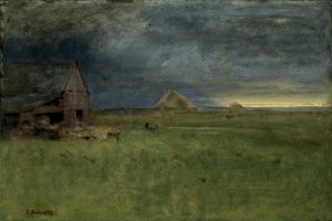 Osamělá farma, Nantucket, 1892 od George Snr. Inness