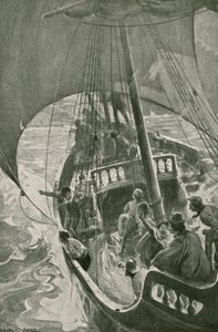 Bartolomeu Diaz obchází nejjižnější bod Afriky (litho) od George Soper