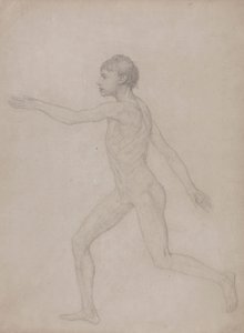 Lidská postava, boční pohled (předběžný návrh pro závěrečnou studii pro tabulku VIII) od George Stubbs