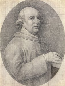 Studie pro autoportrét v smaltu od George Stubbs