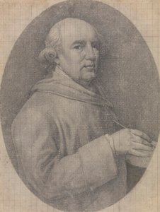 Studie pro autoportrét ve smaltu od George Stubbs