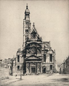 „Kostel St Etienne-du-Mont“, 1915 od George T Plowman