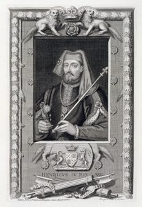 Jindřich IV. (1367-1413) anglický král z roku 1399, podle malby v Hampton Court, vyryté umělcem od George Vertue