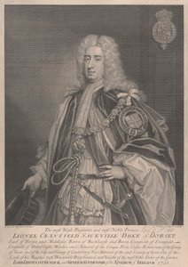 Lionel Cranfield Sackville, 1. vévoda z Dorsetu od George Vertue