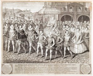 Královský průvod královny Alžběty I., c1580 1744 od George Vertue