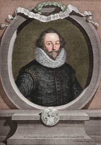 William Shakespeare 1564-1616, anglický básník a dramatik, 1721, 1913