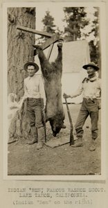 Indián „Ben“, slavný Washoe Scout. Lake Tahoe, Kalifornie od George W. Ingalls