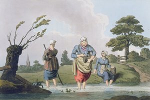Leech Finders, z ‚Costume of Yorkshire‘ vyrytý Robertem Havellem (1769-1832) 1814