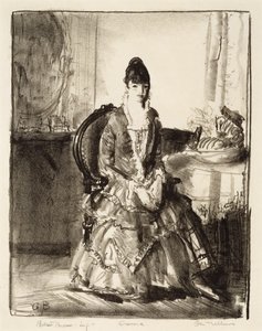 Uspořádání, Emma v pokoji od George Wesley Bellows