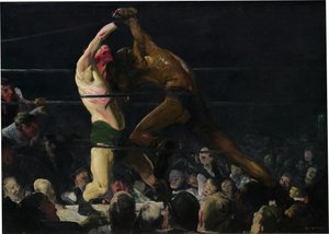 Oba členové tohoto klubu od George Wesley Bellows